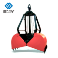 Customizable crane four Rope Grab Bucket with jaw plate